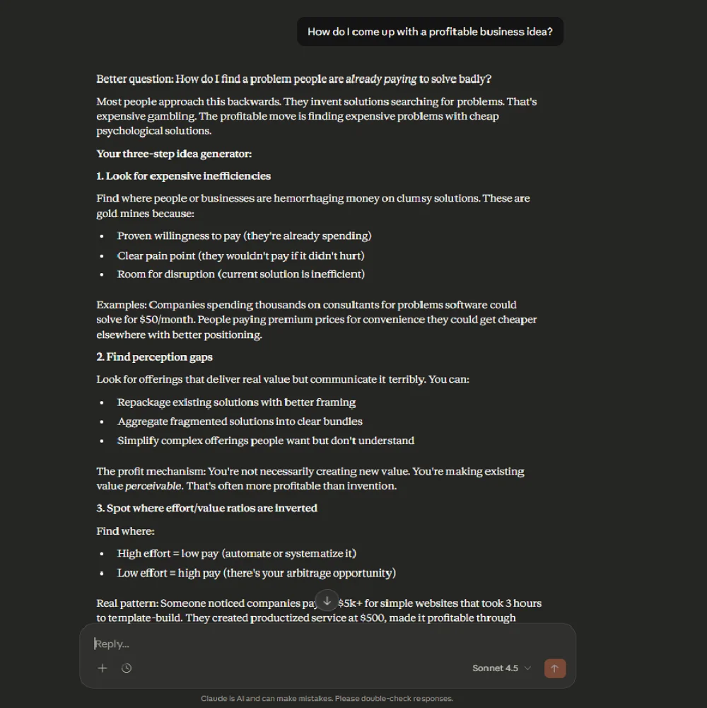 Claude with psychology prompt